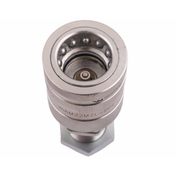 Szybkozłącze hydrauliczne gniazdo long z eliminatorem ciśnienia M22x1.5 gwint zew. EURO PUSH-PULL (9100822GL) (ISO 72