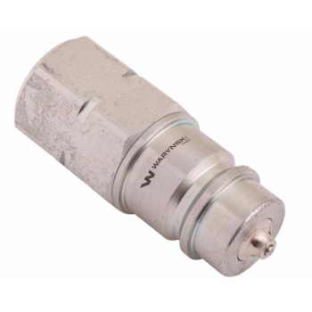 Szybkozłącze hydrauliczne wtyczka z eliminatorem ciśnienia M22x1.5 gwint wew. EURO (ISO 7241-A) Waryński-93038