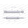 Cylinder hydrauliczny - siłownik dwustronny wspomagania układu kierowniczego (SMT2CJ.50.28.300; 88276909) C-385 6-cyl.