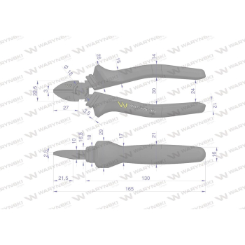 Szczypce boczne 160 mm Waryński-93300