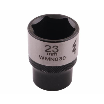 Nasadka sześciokątna 1/2". 23 mm. CrV50BV30. DIN 3124. Waryński