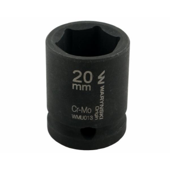 Nasadka udarowa sześciokątna 1/2". 20 mm. CrMo. DIN 3129. Waryński