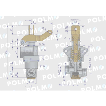 Zawór hamulcowy 956828 C-360 POLMO-94097