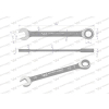 Klucz płasko-oczkowy 18 mm z grzechotką 72 zęby standard ASME B107-2010 Waryński-94596