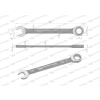Klucz płasko-oczkowy 19 mm z grzechotką 72 zęby standard ASME B107-2010 Waryński-94598