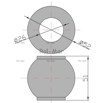 Kula przegubu 25.7 C-385-9455