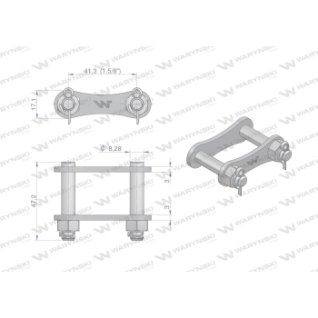 Zamek łańcucha S55X  zastosowanie Bizon Anna Waryński  5040200810 55130000-94726