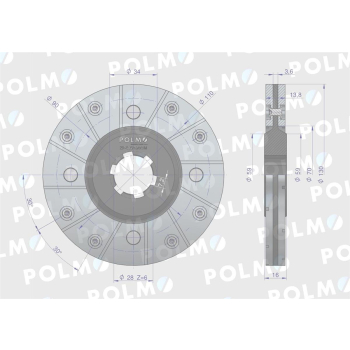 Tarcza hamulca mała 5040240760 Bizon POLMO-94753