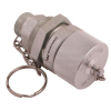 Komplet - zawór gniazdo M22x1.5 skręcane (50490020) z gwintowaną pokrywą/osłoną aluminiową Waryński-94810