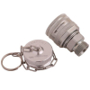 Komplet - zawór wtyczka M22x1.5 skręcane (50490030) z gwintowaną pokrywą/osłoną aluminiową Waryński-94814