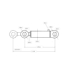 Cylinder hydrauliczny. siłownik gwint M18x1.5 CN2F-40/630Z+U Tur 1.2 Kraj-94825