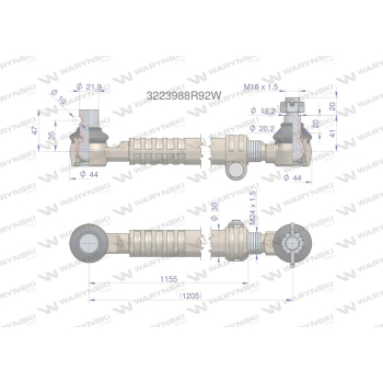 Drążek kierowniczy 3223988R92W WARYŃSKI-95129
