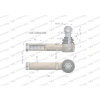Przegub kierowniczy 143mm - 18x1,5L 133743601 WARYŃSKI-95306