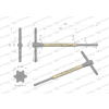 Klucz T ze spinnerem TORX T20 Waryński-95726