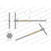 Klucz T ze spinnerem TORX T27 Waryński-95741