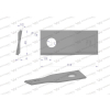 Nóż. nożyk kosiarka prawy 114x48x4mm otwór 19 zastosowanie 13800015 JF-Stoll WARYŃSKI-95868