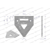 Nóż żniwny 83x76x3mm otwór 6.5 zastosowanie H207929 Schumacher WARYŃSKI-96051