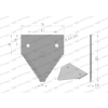 Nóż żniwny 83x76x2.8mm otwór 6.5 zastosowanie P49650 AZ32298 John Deere WARYŃSKI-96096
