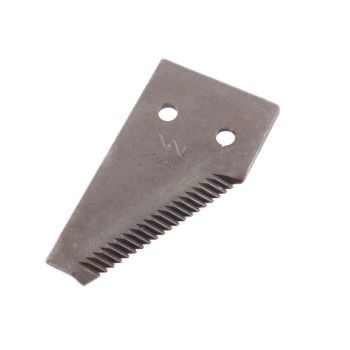 Nóż żniwny końcowy 84x45x3mm otwór 6.5 19 zębów zastosowanie 6112041 6112031 Claas WARYŃSKI