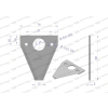 Nóż żniwny 90x76x3mm otwór 6.5 zastosowanie E18 Fortschritt WARYŃSKI-96105