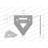 Nóż żniwny 83x76x3mm otwór 6.5 zastosowanie H207930 Schumacher WARYŃSKI-96119