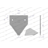 Nóż żniwny 83x76x3mm otwór 5.7 zastosowanie H213800 Schumacher WARYŃSKI-96121