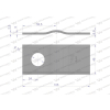 Nóż. nożyk kosiarka gięty 105x46x3mm otwór 21 zastosowanie CM120 Vicon Kverneland WARYŃSKI-96173