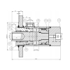 Cylinder hydrauliczny, siłownik, cyklop obrotu CJ5 z kołnierzem Kraj-9621