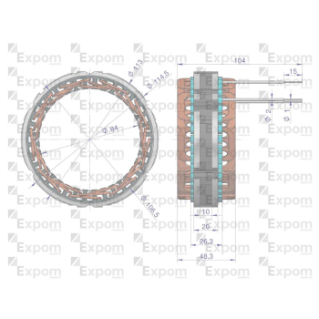 Stojan alternatora MF3 Nowy Typ EXPOM KWIDZYN eu-96245
