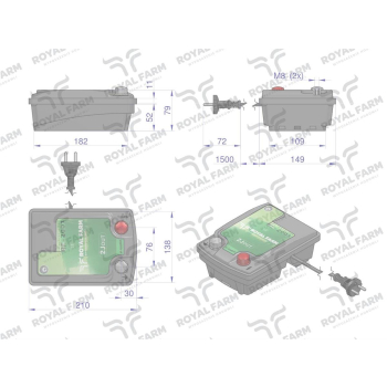 Elektryzator 2J sieciowy RF-2001 ROYAL FARM-96304