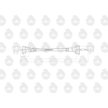 Linka - Licznika MTG (motogodzin) L-575mm/625mm 42341430 C-330 ORYGINAŁ URSUS-96335