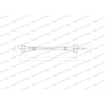 Linka - Licznika MTG (motogodzin) L-1570mm T-25 Waryński-96338