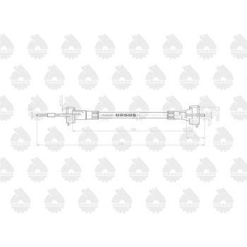 Linka - Licznika MTG (motogodzin) L-680mm C-328 ORYGINAŁ URSUS-96375