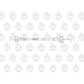 Linka - Licznika MTG (motogodzin) L-580mm 1667951M91 MF ORYGINAŁ URSUS-96381