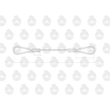 Linka - Maska L-1335mm 4236105 C-330 ORYGINAŁ URSUS-96404
