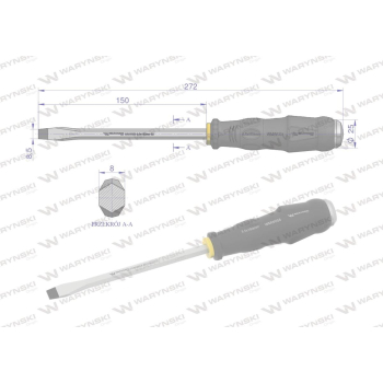 wkrętak do pobijania 8.5x150mm Waryński-96484