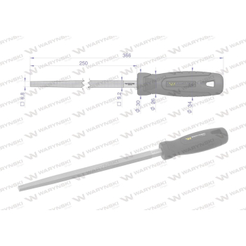 Pilnik kwadratowy 250 mm Waryński-96532