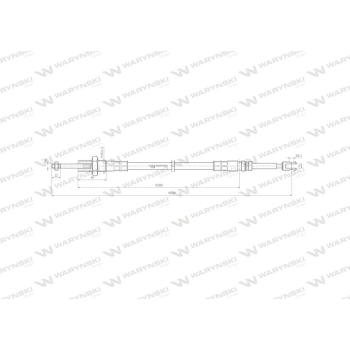Linka do sterowania rozdzielaczem na widełki L-4500mm Waryński-96628