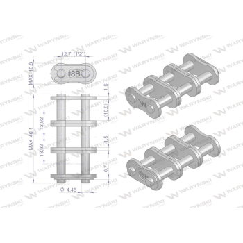 Zamek łańcucha Z08B-3  Waryński-97079