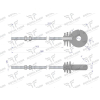 Izolator okrągły z gwintem  długi M6X180 ROYAL FARM-97133