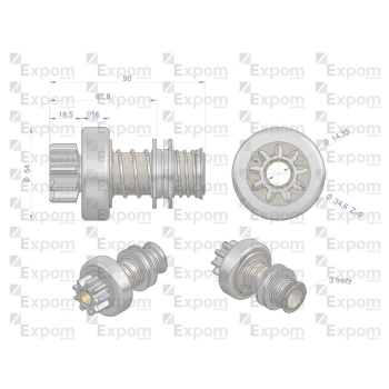 Zespół sprzęgający rozrusznika R-5 821.700.0EX EXPOM KWIDZYN eu-97261