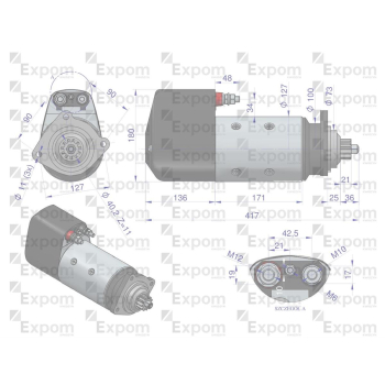 Rozrusznik R20E 300875ER 24V 6.5 kW C-385 6-cyl regenerowany EXPOM KWIDZYN eu-97306