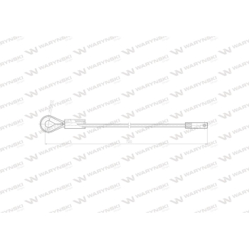 Linka - Ogranicznik drzwi L-720mm 80368020 ZETOR Waryński-97581