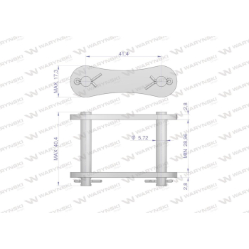 Zamek łańcucha S45 Waryński-97994