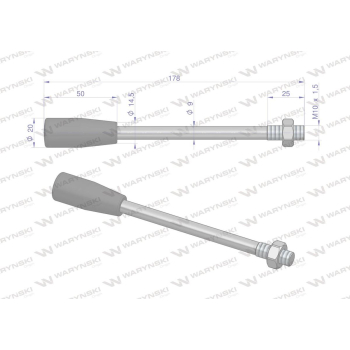 Dźwignia do rozdzielaczy hydraulicznych W80L Waryński-98085