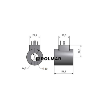 Cewka dzielnika elektrozaworu DVS6/50L, DVS6/50 L/MIN 12V-9812