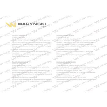 Joystick pod linki zakończone widełkami bez przełącznika (bez przycisku. na widełki IP-6046) Waryński-98403