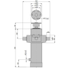 Cylinder przyczepa czteroczłonowy  CTS229/75/4/1600-9879