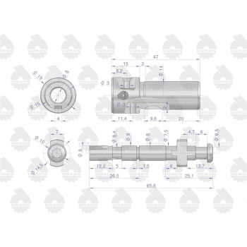 Element tłoczący pompy wtryskowej C-360 FPE8-3A ORYGINAŁ URSUS-98784
