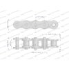 Łańcuch rolkowy napęd - zbiornik 50A-51PS+Z+P zastosowanie New Holland 84558292 Waryński-98811